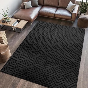 Covor blanita, 160 x 230 cm, Dover, Negru, Heinner