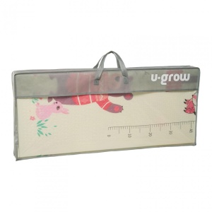 Covor de joaca pentru copii U-Grow, din spuma, pliabil, 2 fete, impermeabil, izolant, 180 x 200 x 1 cm - Img 9