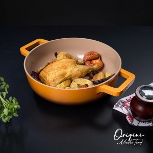 Cratita aluminiu turnat, 3.4L, 26x8 cm, cu capac, Cooking by Heinner, compatibila inductie - Img 2