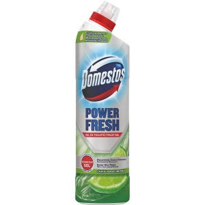 Domestos Power Fresh, Dezinfectant gel, solutie toaleta, Lamaie verde, 750 ml