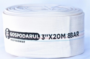 Furtun pompieri - PVC panzat - 3'' - Ã¸ 75mm - 8 Bar - tip B - 20m - Img 1