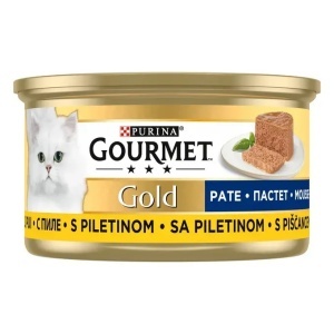 Hrana umeda pentru pisici, Pui, pate, Gourmet Gold, Purina, 85 g