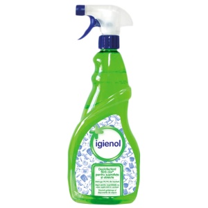 Igienol, Solutie spray dezinfectanta, suprafete multiple, Mar Verde, 750 ml