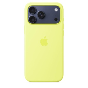 iPhone 17 Pro Max Silicone Case with MagSafe - Neon Yellow