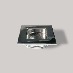Maner ingropat Vera, pentru mobilier, 40 x 40 mm, crom
