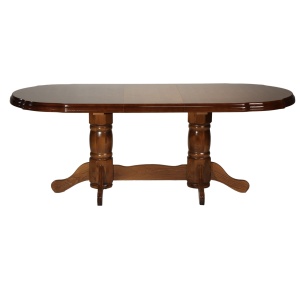Masa living extensibila SB Nork, MDF Furniruit, structura lemn masiv, 8 persoane, 198-160x90x74 cm, nuc - Img 2