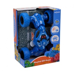 MASINA OFF-ROAD CU LUMINI SI SUNETE, MOMKI, ALBASTRU