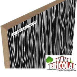Panou MDF negru argintiu ploaie 624