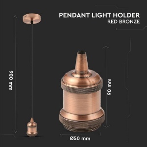 Pendul fasung ornamental bronz V-TAC - Img 3