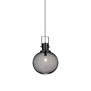 Pendul Metal Glob negru V-TAC D300