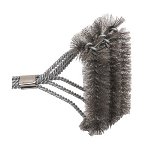 Perie de sarma, 3 capete, curatare gratar, 42 x 16 x 5 cm, ZTS-9086, Zilan - Img 3