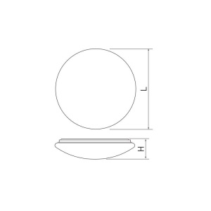 Plafoniera LED rotunda 18W Wenus Duo GTV Alb - Img 2