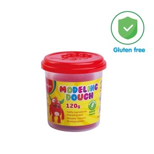 Plastilina la borcan, 120 g, Rosu