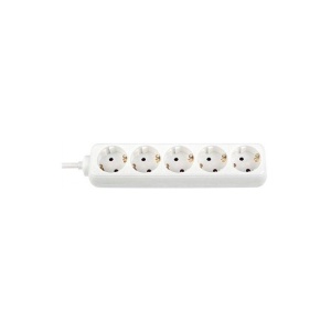 Prelungitor Bachmann SELLY 5xCEE7/3 PC, fara intrerupator, lungime cablu 1.5m, H05VV-F 3G1, alb - Img 2