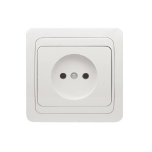 Priza simpla cu impamantare si corp ceramic