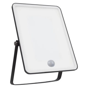 Proiector LED cu senzor de miscare si lumina Ledvance FLOODLIGHT ESSENTIAL, 20W, 220-240V, 1800 lm, lumina neutra (4000K), IP65, 17.3x2.8x11.1cm, aluminiu, Negru - Img 1
