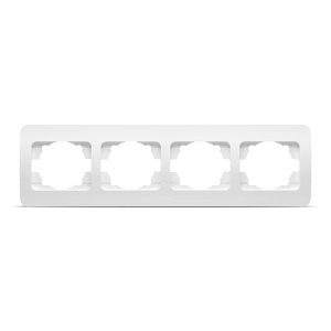 Rama decorativa, 4 module, gama Jazz, Alb, Elbi
