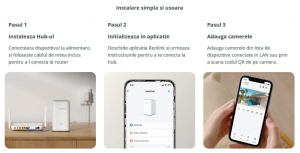 Reolink Hub 1: manageriaza pana la 8 camere, compatibil cu toate camerele Reolink WI-FI/PoE, alimentare: DC 12V/1A, Ethernet: 1*10M/100M bit RJ45 port pentru WAN, slot card de memorie: microSD pana la 512GB, Wireless Standard: IEEE 802.11 a/b/g/n/ac/ax - Img 3