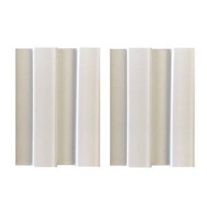 Riflaj decorativ din PVC alb 2900x120mm