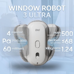 Robot curatare geamuri cu pulverizator apa iHunt Smart Window Robot 3 Ultra - Img 2