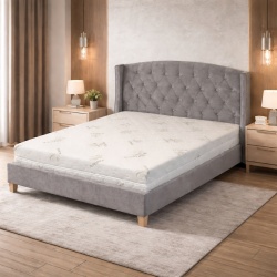 Saltea ortopedica Magic Micro One 140x200x23 cm, arcuri pocket, 7 zone confort, husa detasabila tricot, fermitate medie