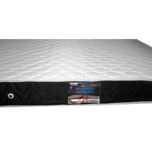 Saltea ortopedica, Praga 90x200x22 cm, cu plasa de arcuri tip Bonell, box spring system, fermitate medie, sistem de aerisire perimetral, Saltsib - Img 2