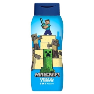 Sampon si gel de dus, 2 in 1, Minecraft, 500 ml
