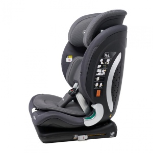 Scaun auto I-size U-Grow Goldfix Plus, isofix, 76-150 cm (9-36 kg), boxa bluetooth, gri - Img 4