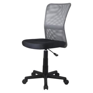 Scaun birou copii HM Dingo, Ergonomic, Cadru Polipropilena, Mesh, Inaltime ajustabila, 80 kg, 98x41x56 cm, Gri - Img 2