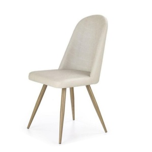 Scaun de living si bucatarie, HM K214, Ergonomic, Cadru Metalic, Piele ecologica, 100 kg, 90x45x53 cm, Fag - Img 2