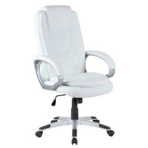 Scaun directorial GN27, piele ecologica, polipropilena, mecanism balans, 95 kg, maro - Img 3