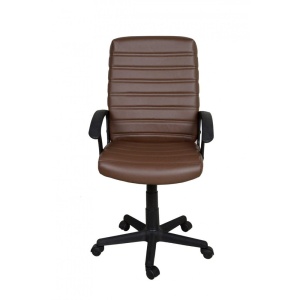 Scaun directorial GN72, piele ecologica, inaltime reglabila, 100 kg, maro - Img 2