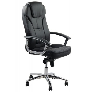 Scaun directorial OFF 5850, piele ecologica, mecanism de balans, reglabil pe inaltime, 120 kg