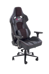 Scaun directorial pentru gaming HM Baldur, piele ecologica, cadru metalic, cotiere reglabile, multiblock,100 kg, negru