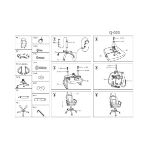 Scaun directorial SL Q033, Mecanism Balans, Ergonomic, Cadru cromat, Piele ecologica Mesh, Inaltime ajustabila, 100 Kg, Negru - Img 3