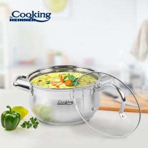 SEMIOALA INOX+CAPAC 18 X 10.5 CM, 2.6 L, AMIRA, COOKING BY HEINNER - Img 2