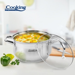 SEMIOALA INOX+CAPAC, 22 X 12.5 CM, 4.7 L, AMIRA, COOKING BY HEINNER - Img 4