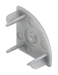 Set 2 capete profil unghiular banda led, 28 x 20 mm, finisaj aluminiu, Hafele - Img 2