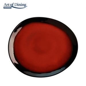 SET 4X FARFURIE OVALA CERAMICA 21 CM, VULCANO, ART OF DINING BY HEINNER - Img 1