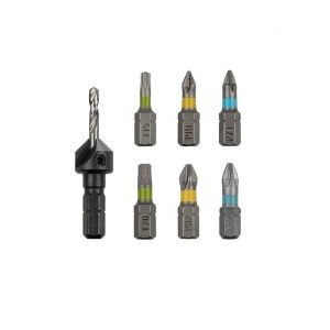 Set 7 piese pentru lemn Flipbit Wolfcraft