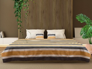 SET CUVERTURA PAT KS 200X220CM ZIA YELLOW - Img 2
