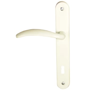 Set manere usa Lemn, cu sild, 85 mm, Yale, Alb