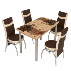 Set masa cu 4 scaune - design eleganta si functionalitate - Img 3