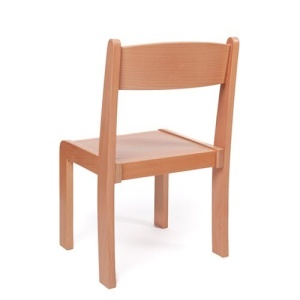Set masa si 4 scaune gradinita Bambi, H31, natur - Img 3