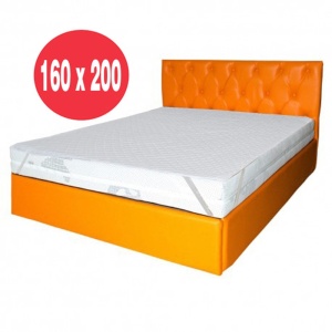 Set Saltea cu spuma cu 5 zone de confort, Helios Memory HR Zone Comfort 160x200x22cm, spuma poliuretanica HR, memory foam 2 cm, husa detasabila tricot, hipoalergenic, fermitate medie spre tare, Saltsib plus protectie microfibra, lavabila la 95 C - Img 2