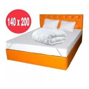 Set Saltea cu spuma Mercur Comfort Flex Plus 140x200x20cm, fermitate mediu spre tare, hipoalergenica, husa detasabila, Saltsib plus 2 perne matlasate 50x70cm lavabile la 60 C, husa microfibra, antialergica si pilota vara, densitate 200g m ², 180x200cm - Img 3