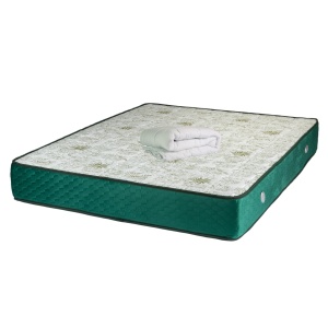Set Saltea ortopedica, cu arcuri, Memory Super Ortopedic Azalee, 180x200x25cm, fermitate mediu spre tare, cu plasa de arcuri Bonell, memory foam 5 cm, sistem de aerisire spaceair, Salt Confort plus pilota vara, microfibra, lavabila la 95 C, 200x220cm