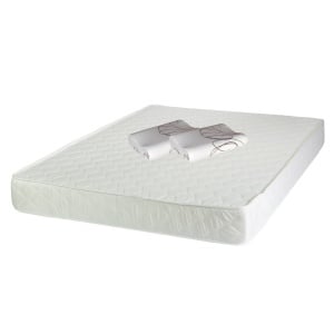 Set Saltea ortopedica, Pegas Comfort Flex 160x200x20cm, fermitate tare, cu spuma poliuretanica, Saltsib plus 2 perne ortopedice, memory, husa detasabila, 52x32 cm - Img 1