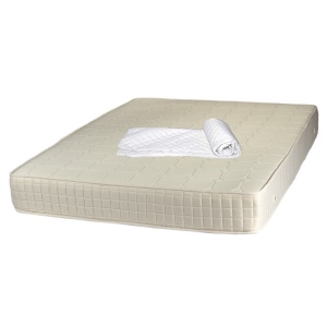 Set Saltea ortopedica, tip relaxa, Dafin Lux Ortopedic, 160x200x21cm, fermitate medie, cu plasa de arcuri tip Bonell, fata vara-iarna, sistem de aerisire cu butoni, Salt Confort plus husa hipoalergenica, microfibra, lavabila la 95 C