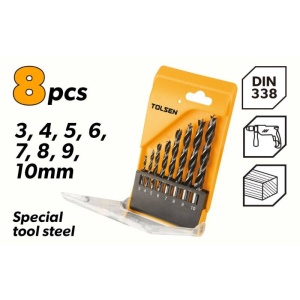 Set Tolsen de 8 burghie pentru lemn 3-10 mm - Img 2